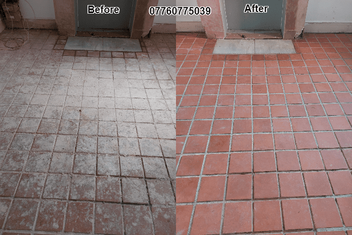 Quarry Tile Strip & Clean In Leicester 01163120110